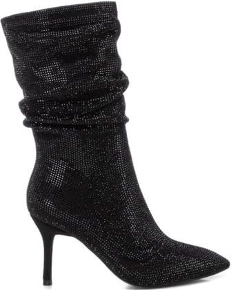 Xti - 14302301 - Kuitlaarzen - Zwart - Ritssluiting - Casual