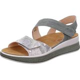 THINK! Dames Meggie_3-000585 chroomvrij gelooid duurzaam uitneembaar voetbed Slingback-sandaal, 5000 Candy/Combi, 37 EU, 5000 Candy Combi, 37 EU