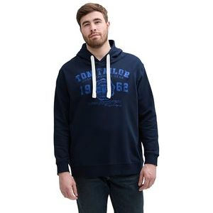 TOM TAILOR Plussize sweatshirt voor heren, 14314, donkerblauw, 5XL grote maten