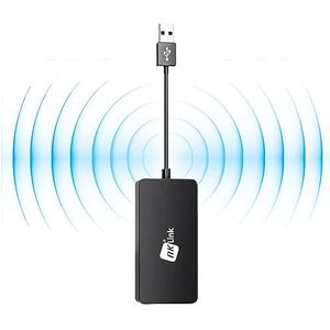 NK Adapter voor Apple Car Play/Android Auto, draadloos, Bluetooth 5.0, APK Android AutoKit, Plug & Play, Mirrorlink (compatibel met iOS en Android), een must voor Android