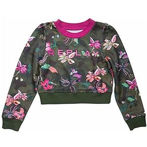 Replay Sweatshirt voor jongens, 020 Mimetic/Flowers Hazelnut, 10 Jaar