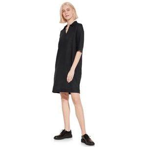 Street One Dames zwart linnen shirt Tunic_modera jurk, zwart, 42