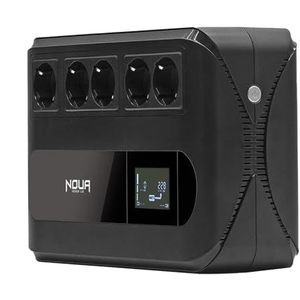Noua Raiden 800 VA - UPS - Meervoudige Stekkerdoos - 800 VA/480 W - 5 Schuko-uitgangen