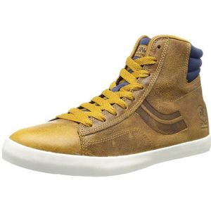 Jack & Jones Heren JJ Reno lederen JI ORG Hi-Top pantoffels, Bruin Braun Gouden Bruin