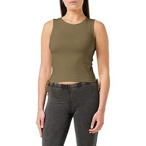 Urban Classics - Lace Up Crop top - M - Groen