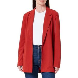 Bestseller A/S Dames VMLIVAMARIA LS Long NOOS Blazer, Red Ochre, S, Red Ochre, S