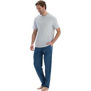 Dagi - Gebreide Broek - Indigo-grijs - Met Zakken en Veters