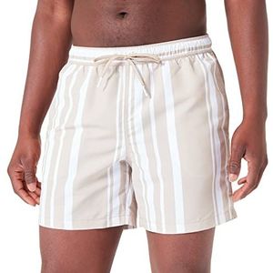 United Colors of Benetton Boxershorts voor heren, Groen wit gestreept 73 l, M