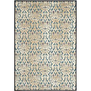 Safavieh Modern tapijt, PAR157, geweven viscose 160 x 230 cm lichtgeel/antraciet.