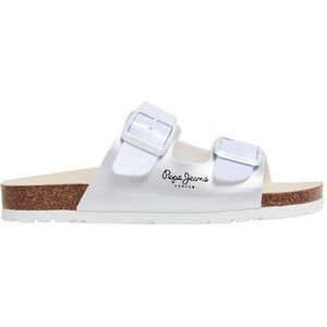 Pepe Jeans Oban Bay G sandaal, wit (gebroken wit), 6 UK, Wit Gebroken Wit, 39 EU