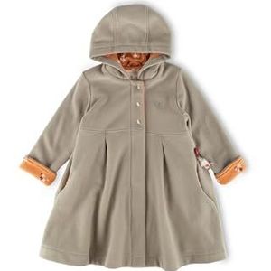 Sigikid Polarfleece voor meisjes, met katoenen voering, fleece mantel, grijs-groen, 116