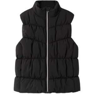 NAME IT Meisje Nkfmorning Puffer Vest Tb Steppweste, Zwart, 128