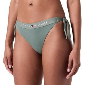 Tommy Hilfiger Dames Cheeky Side Tie Bikini Stonewash Groen M, Stonewash Groen, M