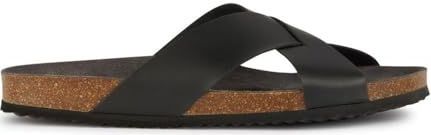 Muiltjes 'Ghita' - Effen - Leer - Open Toe - Flexibele Zool