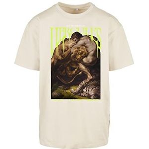 Mister Tee Hercules Oversize Tee M Sand voor heren, zand, M grote maten extra tall