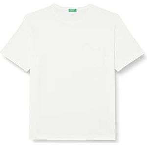 United Colors of Benetton T-shirt 3P7XU105T, melkwit 074, S heren, melkwit 074, S