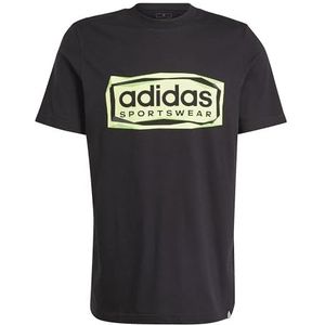 adidas Heren gevouwen sportkleding grafisch T-shirt