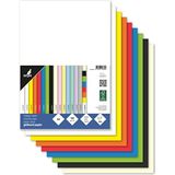 kangaro - K0043F415, gekleurd papier, kleurenmix, DIN A4-120 g/m², 100 stuks - knutselpapier DIY, 120 gram