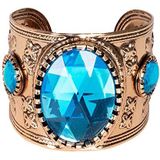 Boland Topaz of Nile, 64425, 64425, armband, goud-turquoise, modesieraden, armband met sierstenen, Egypterijn, Cleopatra, carnaval, carnaval, themafeest, Halloween, dames, eenheidsmaat