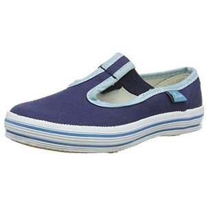 Beck Uniseks basic linnen schoenen voor kinderen, Blauw donkerblauw 05, 35 EU