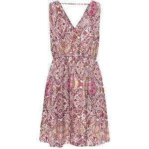 ONLY Onlnova Life Vis Sara String Dress AOP, Ibis Rose, M
