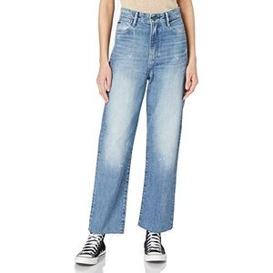 G-STAR RAW - Tedie Ultra High Waist Straight Ripped Enkeljeans - Sun Faded Ice Fog Destroyed - 28W x 32L