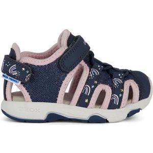 Geox B Multy Girl Sandalen voor babymeisjes, Navy Lt Pink, 23 EU