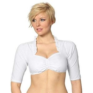 Stockerpoint - B-1015 - Klederdrachtblouse - Wit - Regular Fit