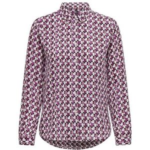 ONLALMA Life VIS L/S Shirt AOP, Magenta Purple/Aop: 584 Posh, 40