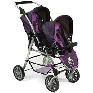 Bayer Chic 2000 - Tweeling Poppenwagen Twinny - Pflaume