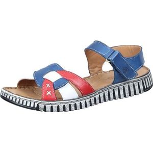 Manitu Damessandalen 910269-05, 39 EU, blauw, 39 EU