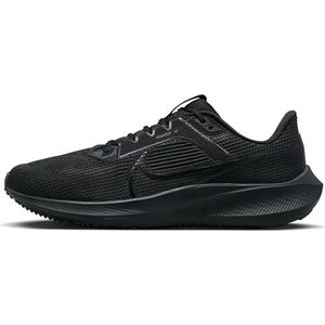 Nike Air Zoom Pegasus 40, herensneakers, zwart/zwart-antraciet, 48,5 EU, Zwart Zwart Antraciet, 48.5 EU