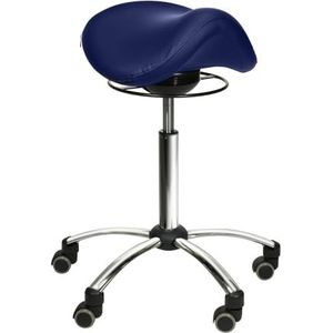 Comfort zadelkruk met swing-mechanisme blauw