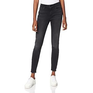 Vero Moda VMPEACH MR SKINNY ANK CUT RI1100 NOOS Jeans, Black Denim, XS / 34