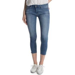 ESPRIT Dames Capri jeans in lichte wassing, blauw (E Beach Blue 963), 30