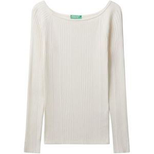 UNITED COLORS OF BENETTON - Trui - Wolwit - Slanke Pasvorm - Lange Mouw
