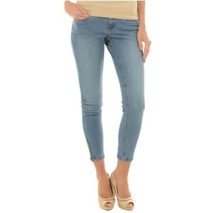 Noisy may Dames Nmeve Lw Ss Ankle Zip Jeans Lt Bl Noos Jeans