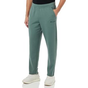 Champion Legacy American Tech-Script Logo Stretch Poly Cotton Interlock Trainingsbroek voor heren, Verde Blg, M