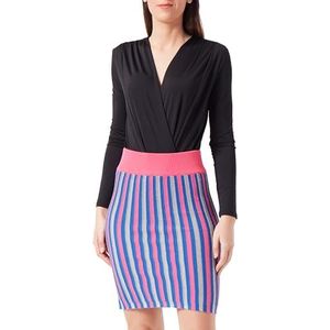 SIDONA Gebreide minirok voor dames 11026973-SI01, roze meerkleurig, S, roze, meerkleurig, S