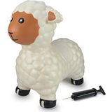 JAMARA Springdier schaap met pomp, bevordert het evenwichtsgevoel en de motorische vaardigheden, robuust en duurzaam, BPA-vrij tot 50 kg, 460590, wit