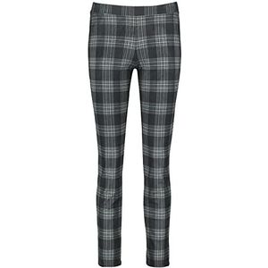 GERRY WEBER Edition Dames slim fit broek, zwart/grijs geruit, 42