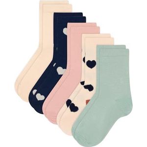Petit Bateau A0A6U sokken, variant 1, maat 31/34 (8/10 jaar) (5 stuks) meisjes, Variant 1:, Pointure 31/34 (8/10ans)