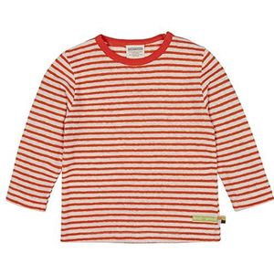 loud + proud Uniseks kinderstrepen met linnen, GOTS-gecertificeerd T-shirt, koper (copper), 74-80