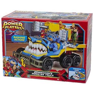 Power Players, T-Force voertuig met functies, monstertruck met kaken, slagaanval, speelgoed voor kinderen vanaf 4 jaar, PWW03