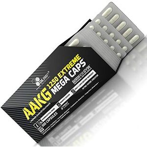 AAKG 1250 EXTREME 150 Capsules - L-Arginine - Voedingssupplement voor anabole spiergroei - GEEN Booster - Spierpomp