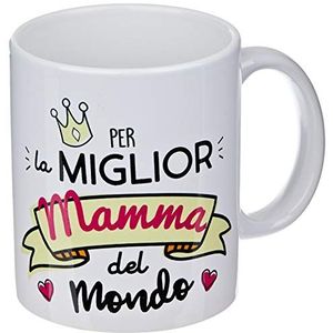Mopec G300.2.5 Keramische mok voor het Beton Mamma del Mondo in Geschenkdoos, Porselein