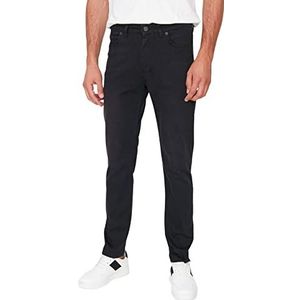 Trendyol Slim jeans voor heren, zwart, 31, Zwart, 31W