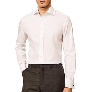 Hackett London Pinpoint DC overhemd 513SKY, 16.5 heren, maat 42, 800white, 180