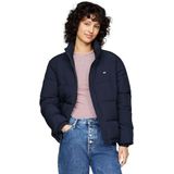 Tommy Jeans Dames TJW ESSENTIAL PUFFER EXT DW0DW18827 Puffer Jacket, blauw (Dark Night Navy), XXS, Blauw (Donker Nacht Marine), XXS