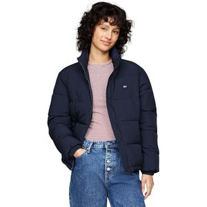 Tommy Jeans Dames TJW ESSENTIAL PUFFER EXT DW0DW18827 Puffer Jacket, blauw (Dark Night Navy), XXS, Blauw (Donker Nacht Marine), XXS